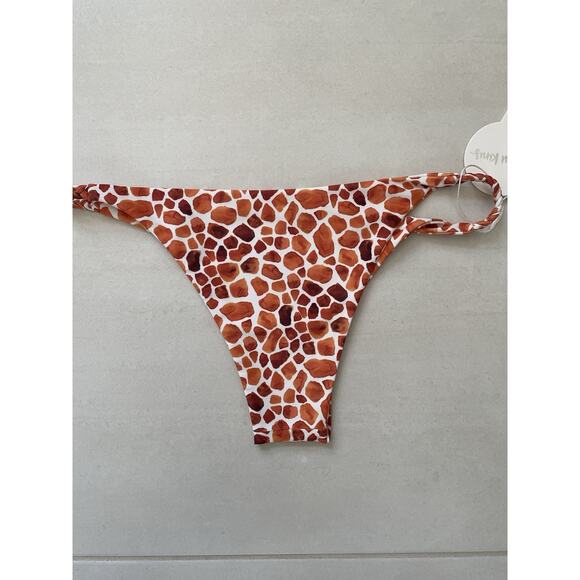Kulani Kinis Swim Bikini Bottom Braided Cheeky Animal Print Afrika - Picture 5 of 7